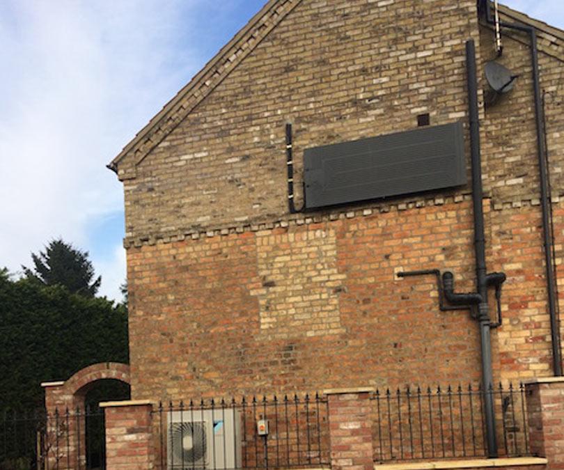 Heat pumps on a domestic property in leeds